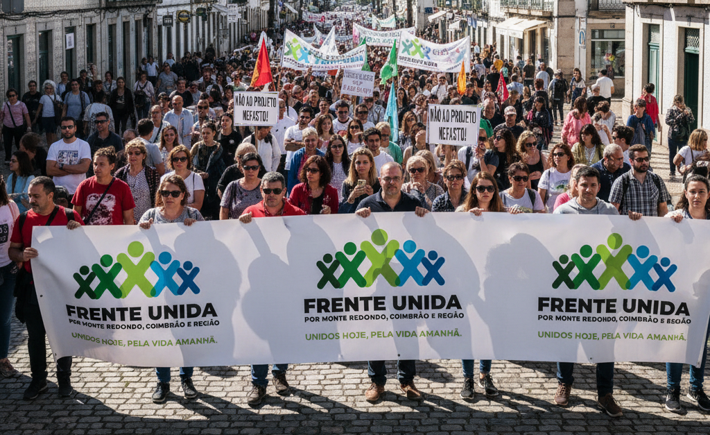 manifestação Frente Unida